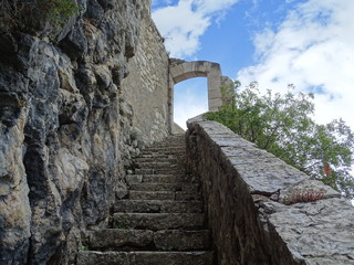 Stairs up to the Citadelle d' Entrevaux
