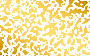 Golden organic fluid seamless pattern. Hand drawn abstract background. Organic shapes in gold.