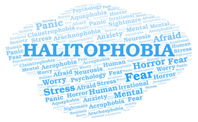 Halitophobia word cloud.