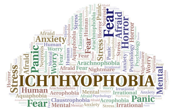 Ichthyophobia word cloud.