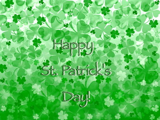 St. Patrick's Day celebration greeting card with text