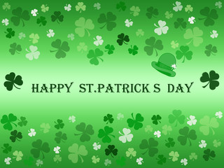 St. Patrick's Day celebration greeting card with text