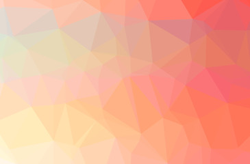 Obraz premium Illustration of abstract Orange horizontal low poly background. Beautiful polygon design pattern.