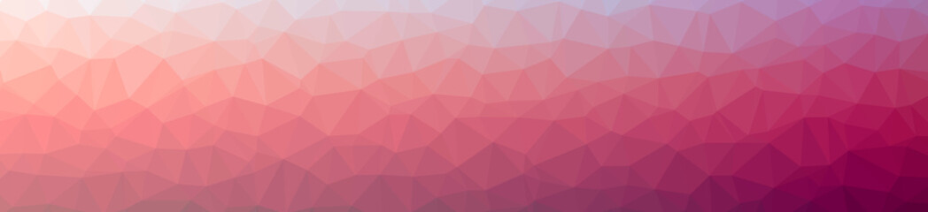 Illustration of abstract Pink banner low poly background. Beautiful polygon design pattern.