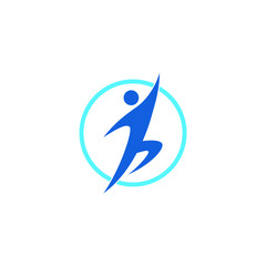 People Sport Gym Icon Template Logo