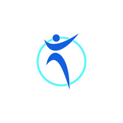 People Sport Gym Icon Template Logo