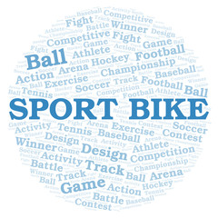 Sport Bike word cloud.