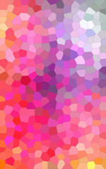 Illustration of Vertical yellow, red and blue bright Little hexagon background.