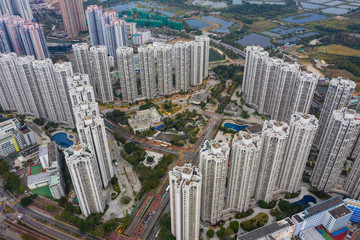Fototapeta na wymiar Hong Kong residential city