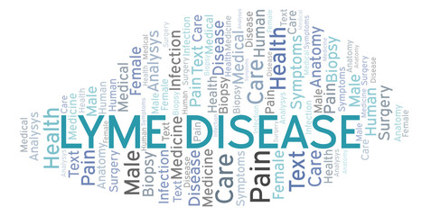 Fototapeta premium Lyme Disease word cloud.