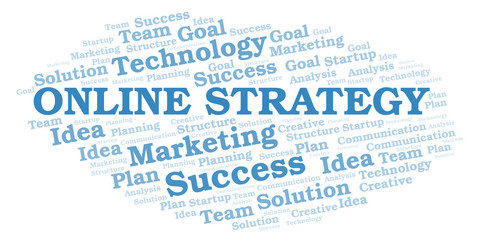Online Strategy word cloud.