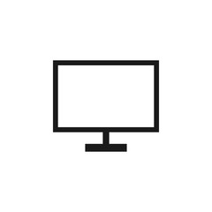 Monitor pc icon design template vector isolated