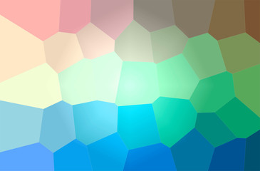 Abstract illustration of blue, yellow, green and red Giant Hexagon background