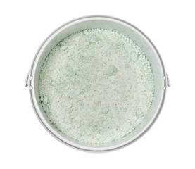 plastic bucket with plat nourishment isolated