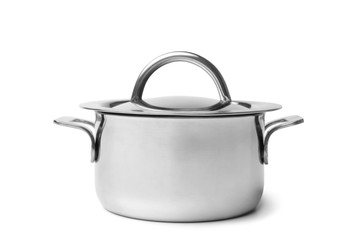 Stainless steel pan with lid