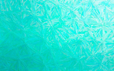 Illustration of aqua Impasto with long brush strokes   background.