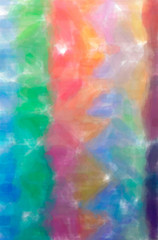 Abstract illustration of blue, yellow, red and green Watercolor background