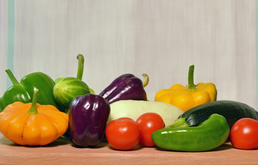 Fresh vegetables on the table.