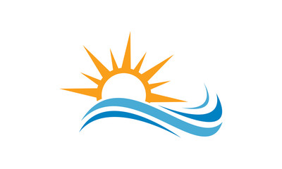 Wave and the sun