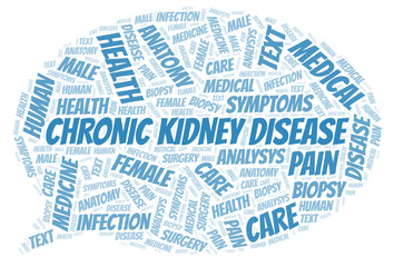 Obraz premium Chronic Kidney Disease word cloud.