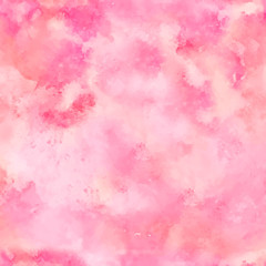 Seamless Colorful abstract vector background. Soft pink watercolor stain. Watercolor painting. vector