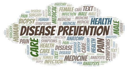 Obraz premium Disease Prevention word cloud.