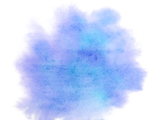 Colorful abstract vector background. Soft blue and purple watercolor stain. Watercolor painting. vector