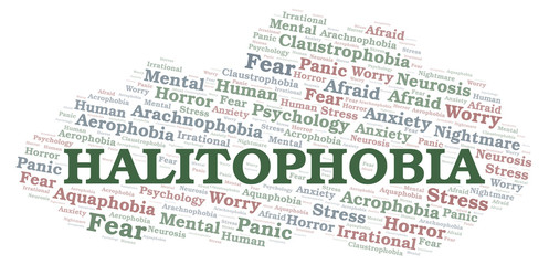 Halitophobia word cloud.