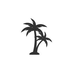 Palm tree icon design template vector isolated