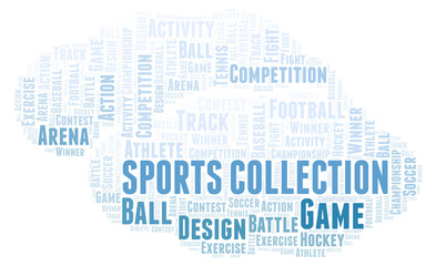 Obraz premium Sports Collection word cloud.