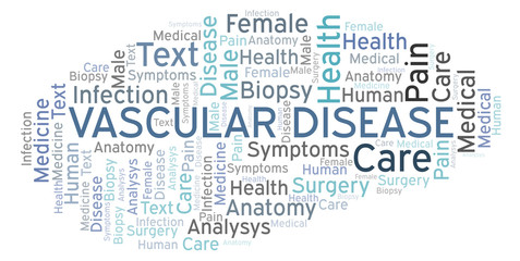 Fototapeta premium Vascular Disease word cloud.