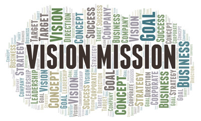 Vision Mission word cloud.