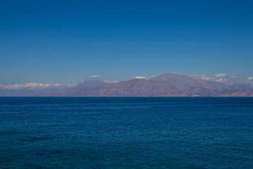 Naklejka na ściany i meble Sea and mountains, Crete, Greece