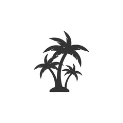 Palm tree icon design template vector isolated