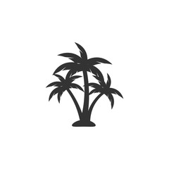Obraz premium Palm tree icon design template vector isolated