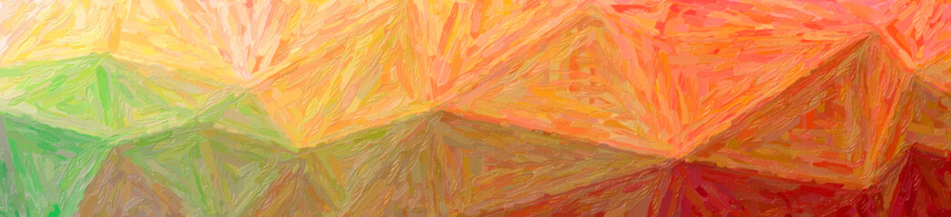 Abstract illustration of orange Large Color Variation Impasto background