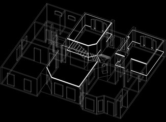 House Design Architect Blueprint 