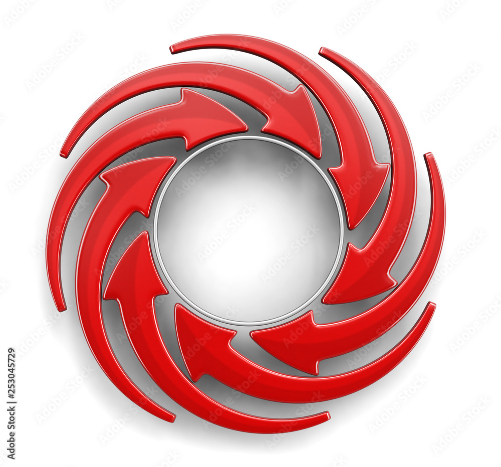 Poster circular graph. image with clipping path