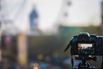 Obraz premium cameraman at work