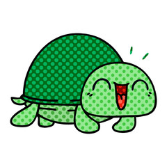 quirky comic book style cartoon turtle