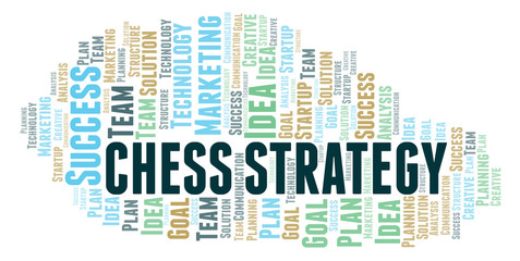 Chess Strategy word cloud.
