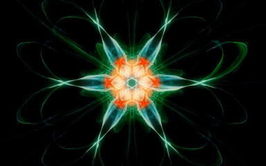 Obraz premium digital generated image in the form of abstract geometric shapes of various shades and colors for use in web design and computer graphics