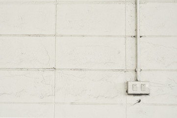 White wall and white switch