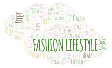 Fashion Lifestyle word cloud.