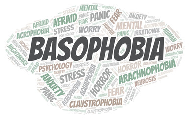 Basophobia word cloud.