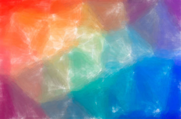 Abstract illustration of blue, yellow and red Watercolor with low coverage background