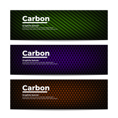 Carbon fiber banners template