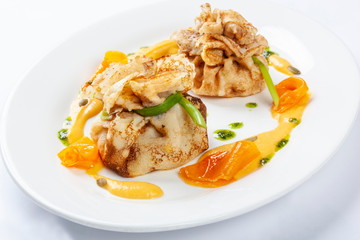 Pancakes with pumpkin