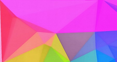 Polygonal texture. Chaotic drawing on canvas triangles background. Abstract geometric art pattern. 