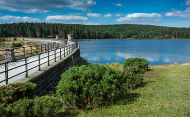Fototapeta premium Water surface of dam 